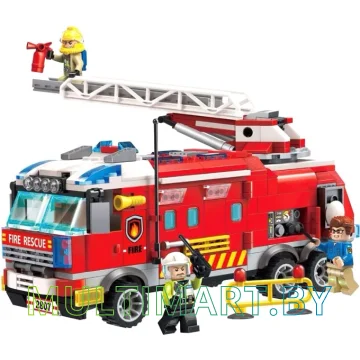 Конструктор Qman Fire Rescue 2807 Пожарная машина картинка 2